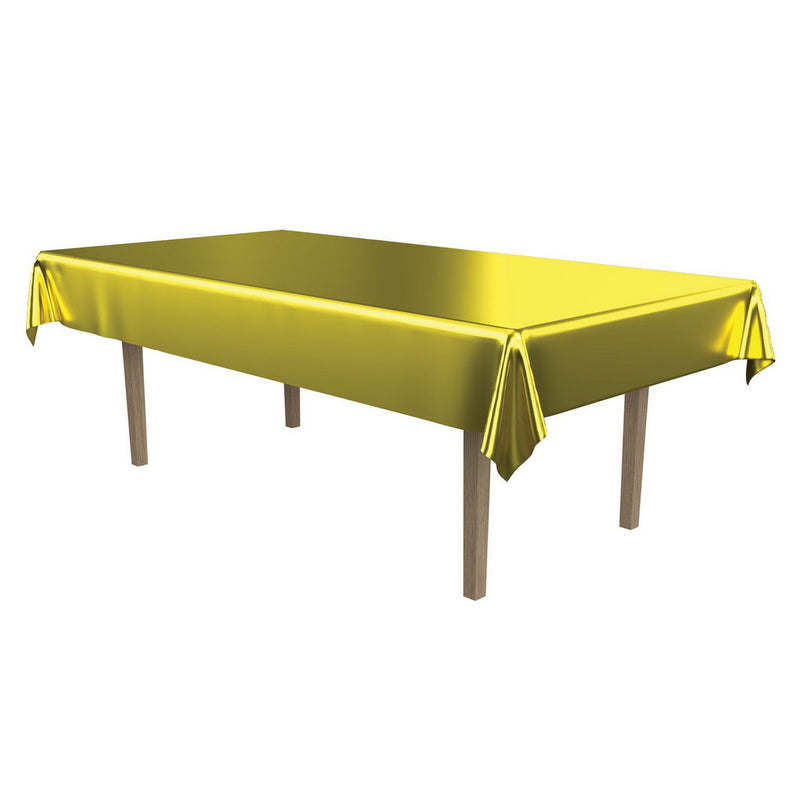 Metallic Rectangular Tablecover – 54" x 108" – (1/Pkg) by Beistle for General occasion Table Covers - Solid
