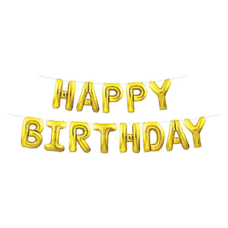 Happy Birthday Balloon Streamer – 14¼" x 12' – (1/Pkg) by Beistle Balloon Streamers