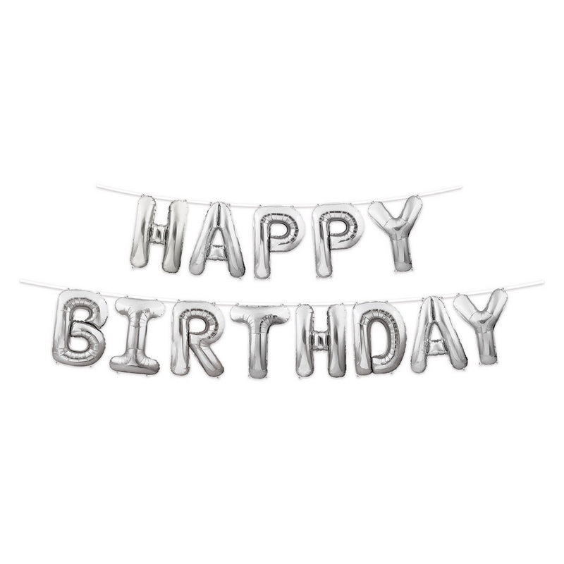 Happy Birthday Balloon Streamer – 14¼" x 12' – (1/Pkg) by Beistle Balloon Streamers