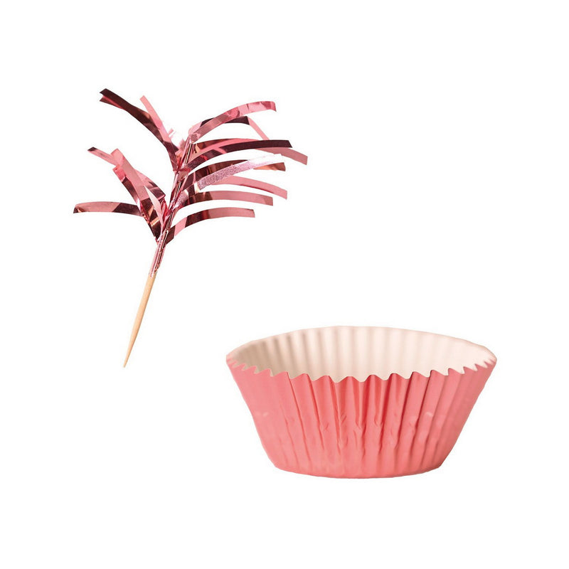 Metallic Cupcake Liners & Picks – (24/Pkg) by Beistle for General occasion Cupcake Wrappers