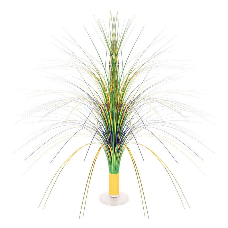 Metallic Spray Centerpiece – 19" – (1/Pkg) by Beistle for Mardi Gras Metallic Sprays