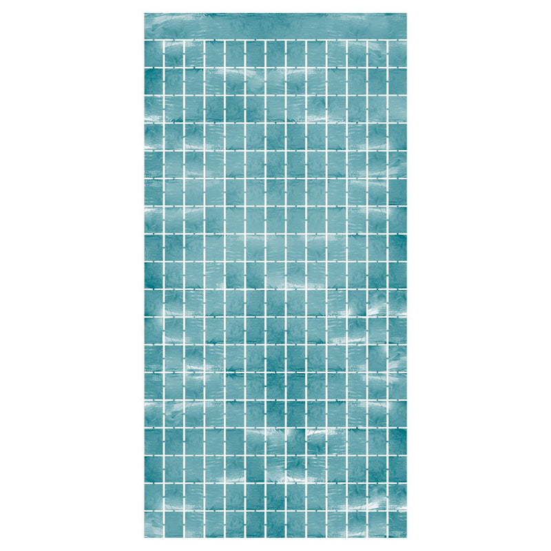 Metallic Square Curtain – 6' 6" x 3' 2¼" – (1/Pkg) by Beistle for General occasion Curtains