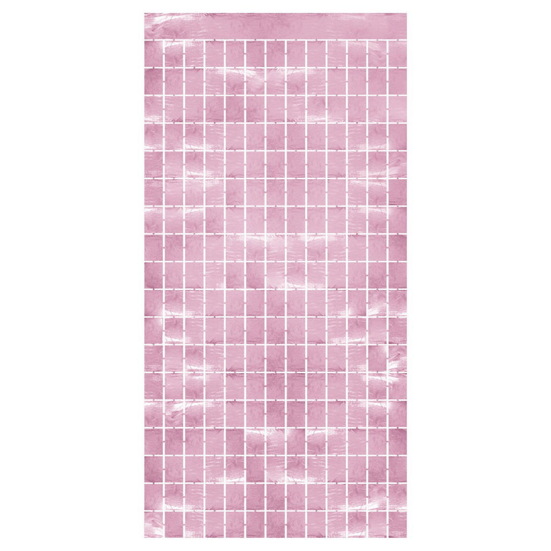 Metallic Square Curtain – 6' 6" x 3' 2¼" – (1/Pkg) by Beistle for General occasion Curtains