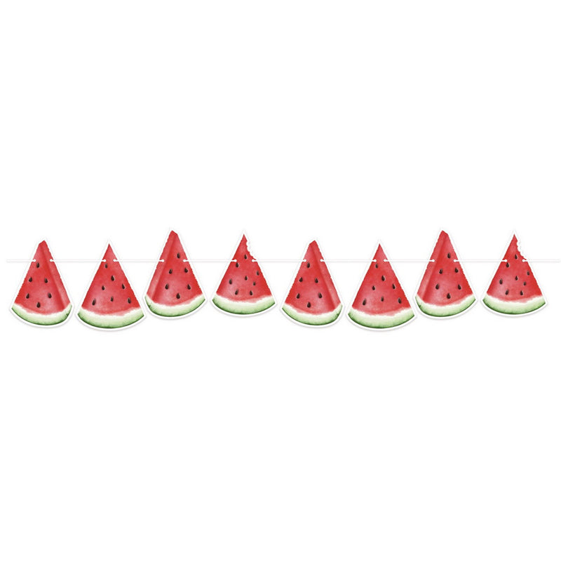 Watermelon Streamer – 6" x 5' – (1/Pkg) by Beistle for Spring and Summer Streamers