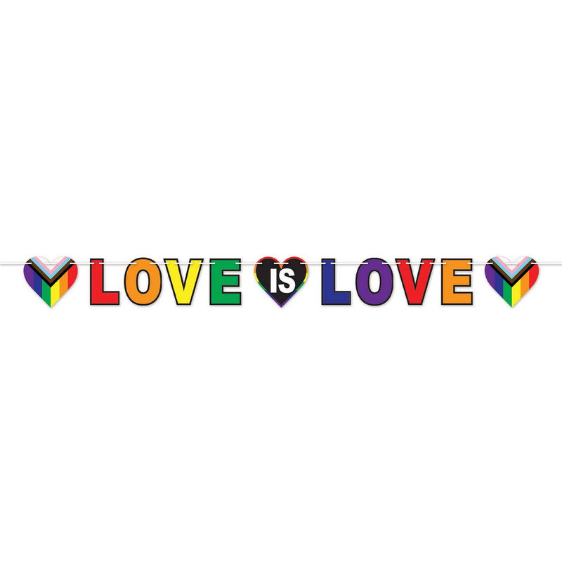 Love Is Love Streamer – 6¼" x 7' – (1/Pkg) by Beistle for Rainbow Streamers