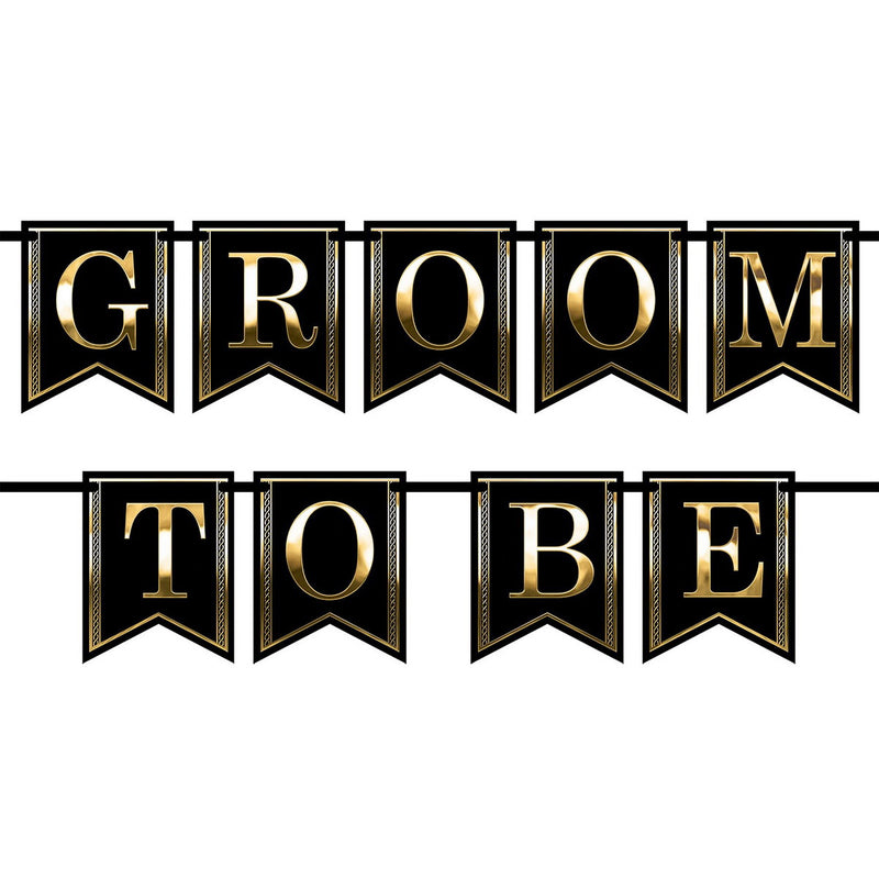 Groom To Be Streamer – 6" x 5' – (1/Pkg) by Beistle for Wedding Streamers