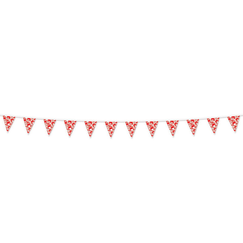 Crab Pennant Banner – 9" x 10' 9" – (1/Pkg) by Beistle for Luau Pennant Banners