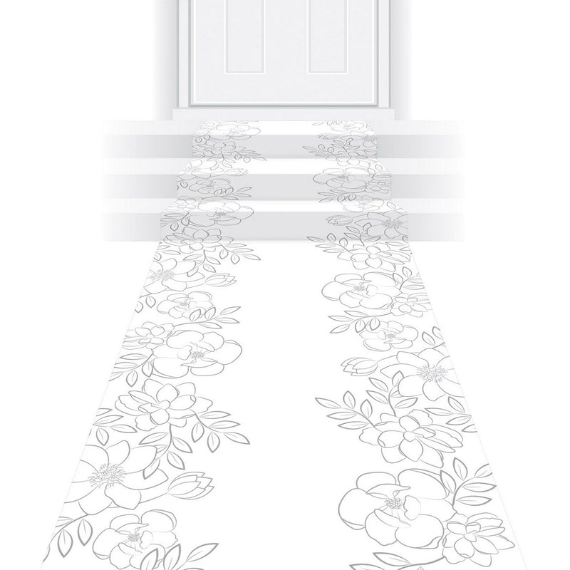 Floral Runner – 24" x 10' – (1/Pkg) by Beistle for Wedding Aisle Runner
