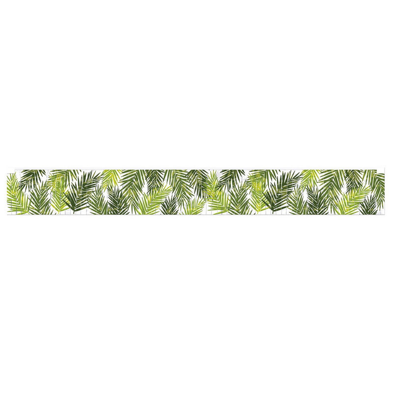 Metallic Palm Leaf Fringe Banner – 7½" x 5' – (1/Pkg) by Beistle for Jungle Metallic Banners