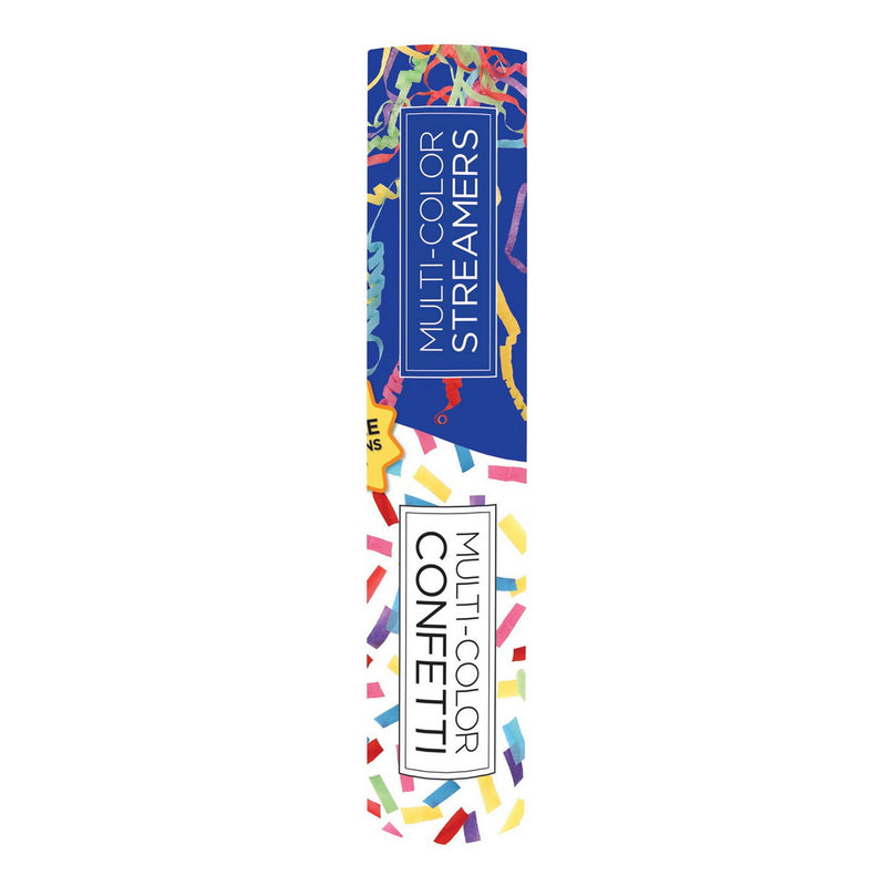 Handheld Confetti & Streamer Tubes – 9¾" – (5/Pkg) by Beistle for General occasion Hand Held Throws