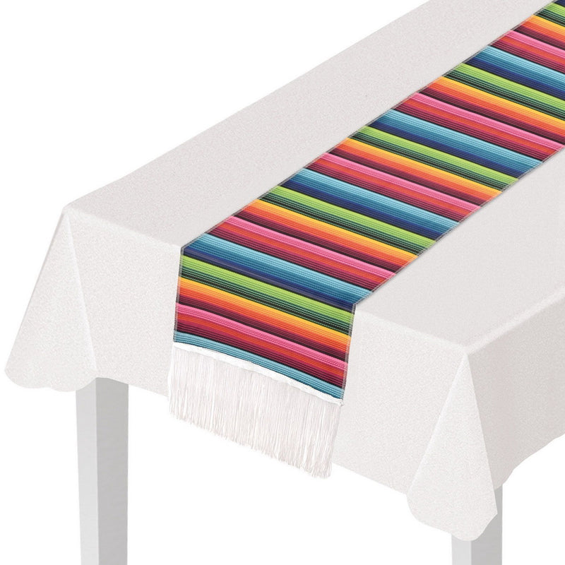 Fiesta Fabric Table Runner – 11½" x 6' – (1/Pkg) by Beistle for Fiesta and Cinco de Mayo Table Runners - Fabric