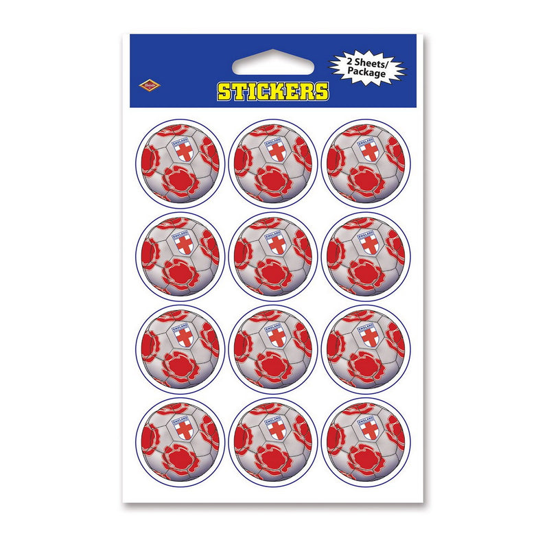 Stickers - England – 4" x 6" Sh – (2 Shs/Pkg) by Beistle for Soccer