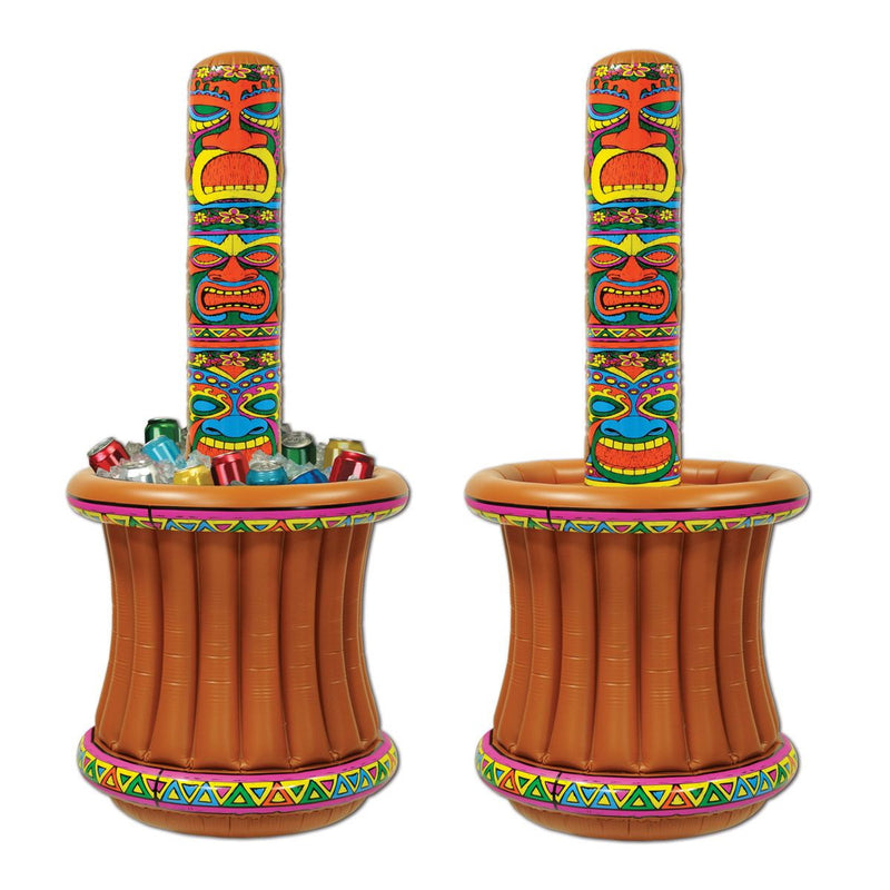 Inflatable Tiki Totem Cooler – 27"W x 5' 2"H – (1/Pkg) by Beistle for Luau Inflatables