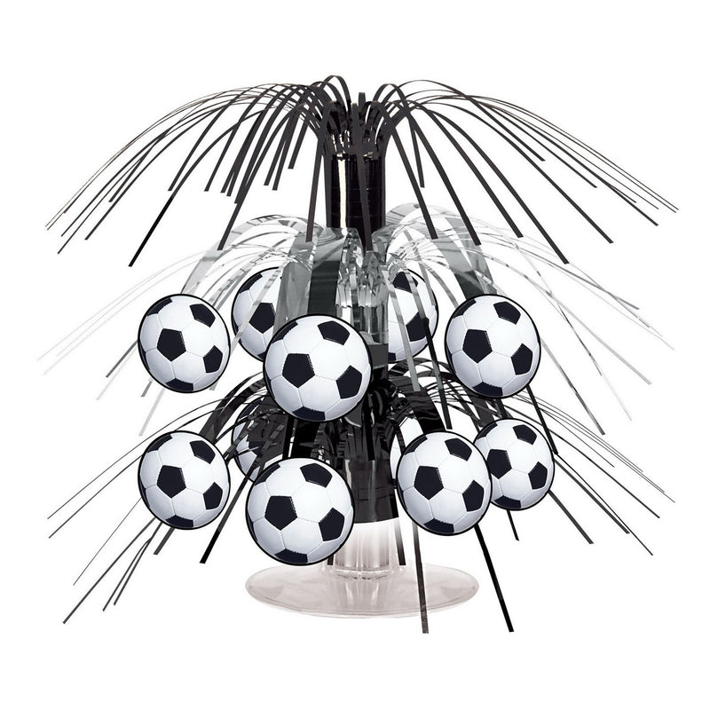 Soccer Ball Mini Cascade Centerpiece – 7½" – (1/Pkg) by Beistle Icon Cascades