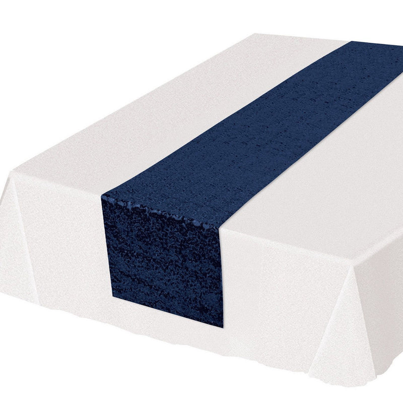 Sequined Table Runner – 11¼" x 6' 3" – (1/Pkg) by Beistle for General occasion Table Runners - Fabric