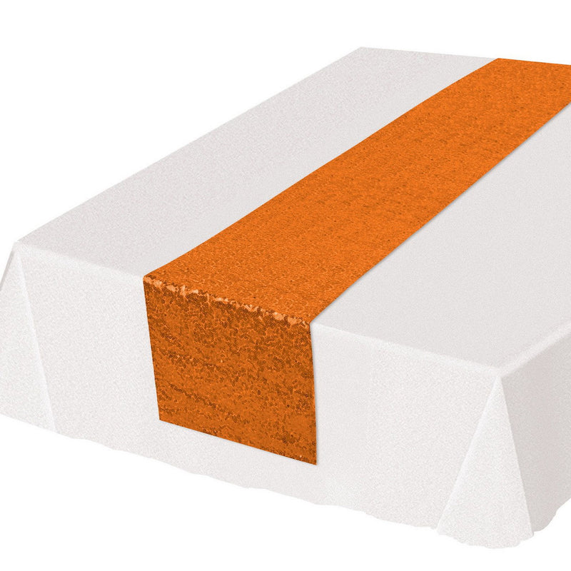 Sequined Table Runner – 11¼" x 6' 3" – (1/Pkg) by Beistle for General occasion Table Runners - Fabric