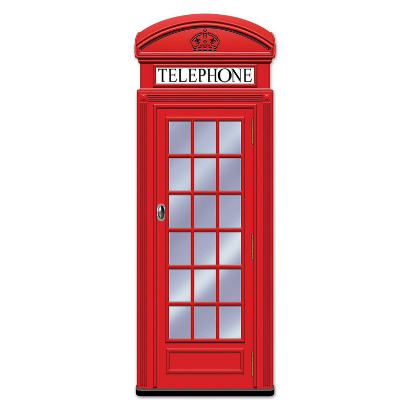 Jointed Phone Box – 5' – (1/Pkg) by Beistle for British Printed One Side