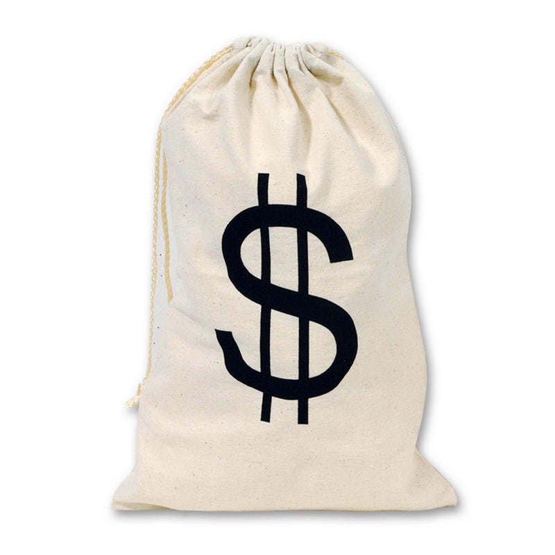 Big "$" Bag – 17" x 11" – (1/Card) by Beistle for Western Treat/Favor Bags