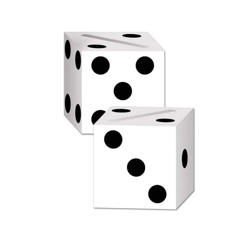 Dice Card Boxes – 6½" x 6½" – (2/Pkg) by Beistle for Casino Gift Card Boxes