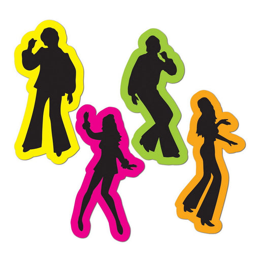 Retro 70's Silhouettes – 14" – (4/Pkg) by Beistle
