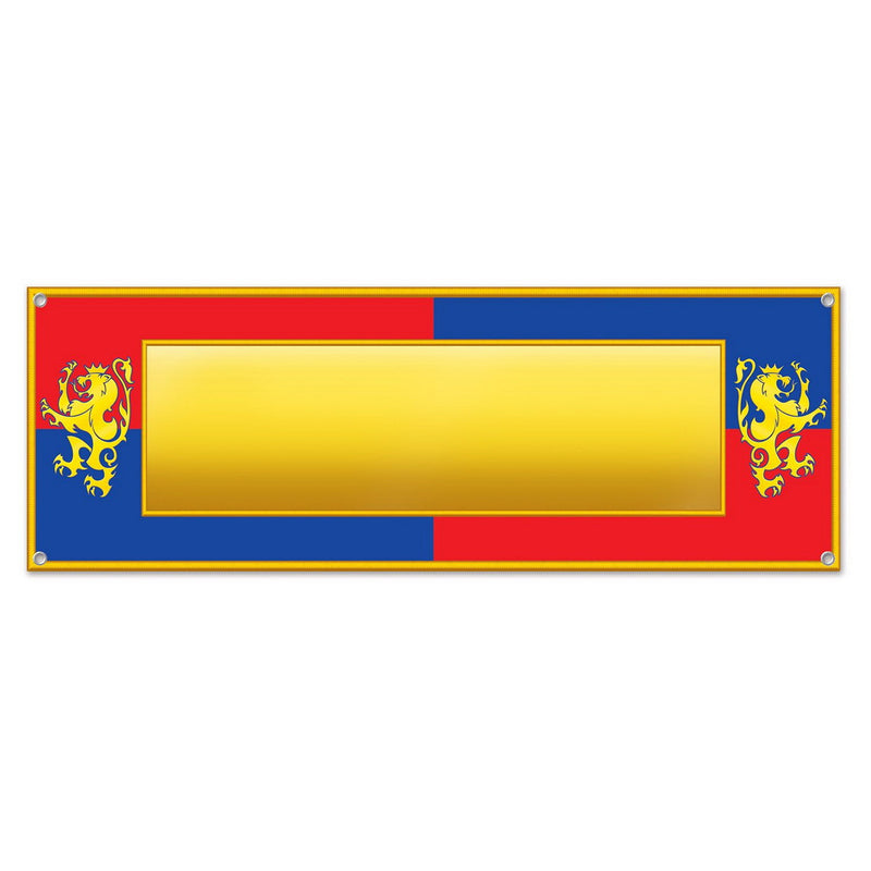 Medieval Sign Banner – 5' x 21" – (1/Pkg) by Beistle All-Weather