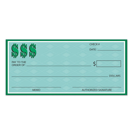 Winner's Check – 12¼" x 26¾" by Beistle for Casino Printed