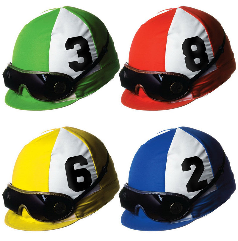 Jockey Helmet Cutouts – 14" – (4/Pkg) by Beistle for Derby Day Printed