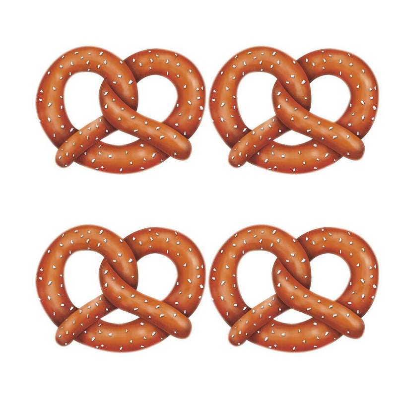 Pretzel Cutouts – 11" – (4/Pkg) by Beistle for Oktoberfest Printed