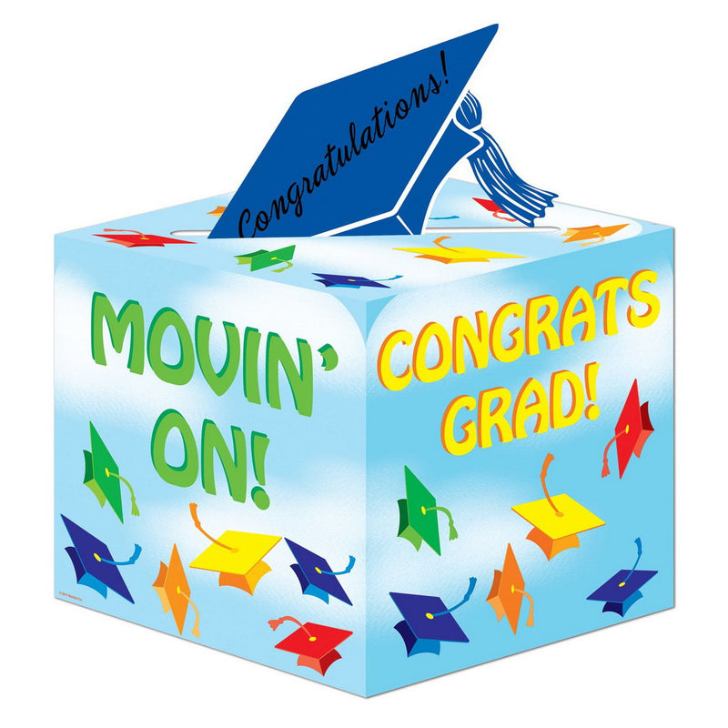 Graduation Card Box – 6" x 6" – (1/Pkg) by Beistle Gift Card Boxes