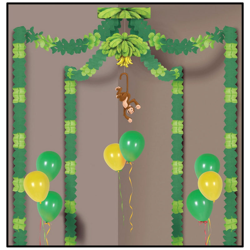Jungle Monkey Party Canopy – (1/Pkg) by Beistle