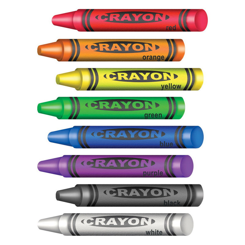 Crayons Peel 'N Place – 12" x 17" Sh – (8/Sh) by Beistle for Educational