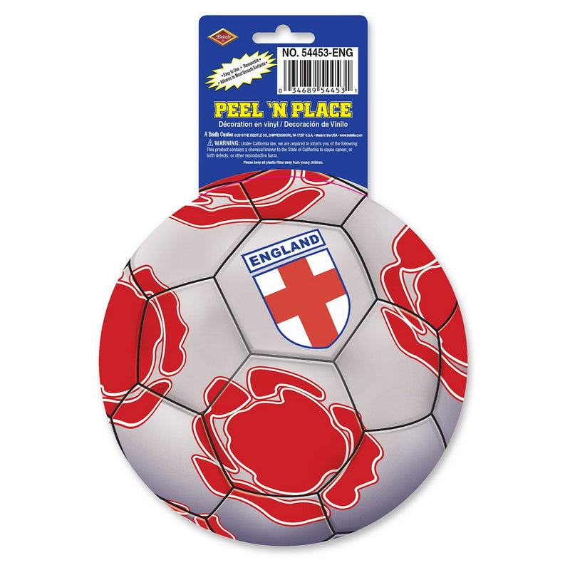Peel 'N Place - England – 5¼" Sh – (1/Sh) by Beistle for Soccer