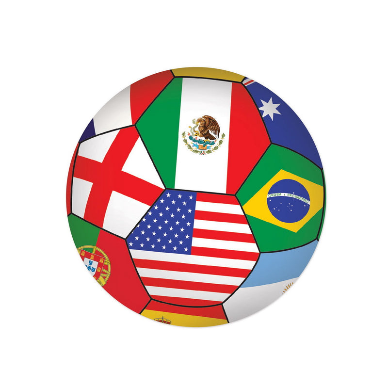 Peel 'N Place - International – 5¼" Sh – (1/Sh) by Beistle for Soccer