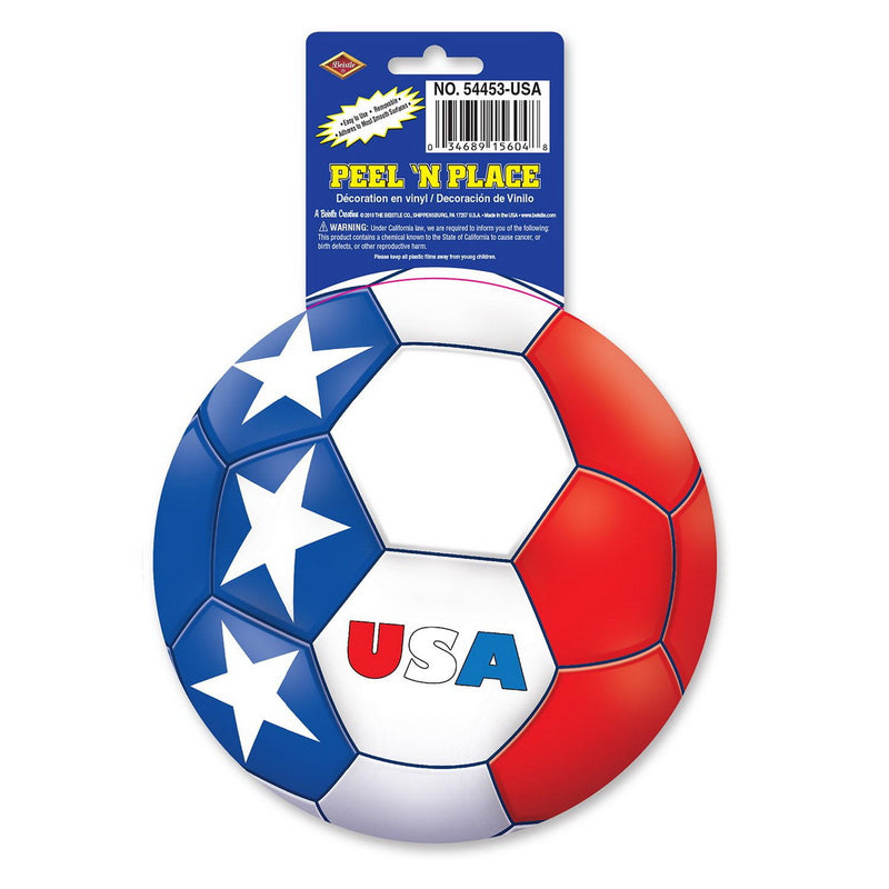 Peel 'N Place - United States – 5¼" Sh – (1/Sh) by Beistle for Soccer
