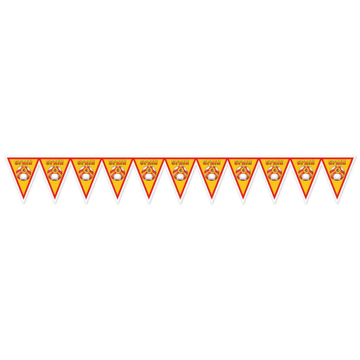 Pennant Banner - Spain – 11" x 6' 6¾" – (1/Pkg) by Beistle for Soccer Pennant Banners