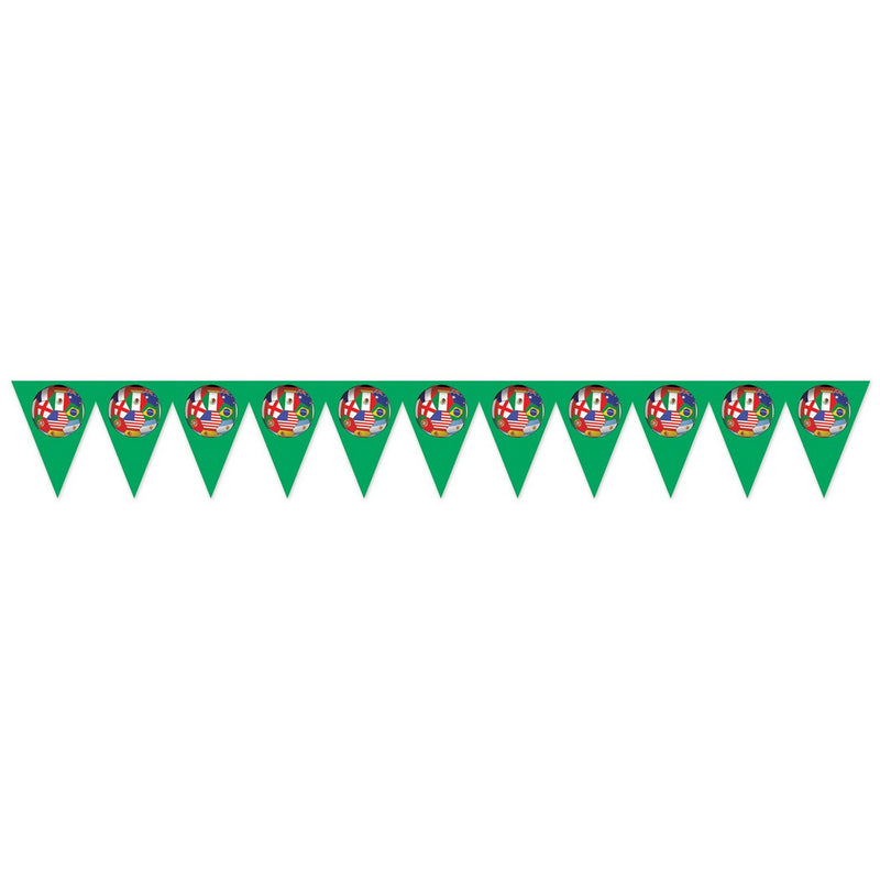 Pennant Banner - International – 11" x 6' 6¾" – (1/Pkg) by Beistle for Soccer Pennant Banners
