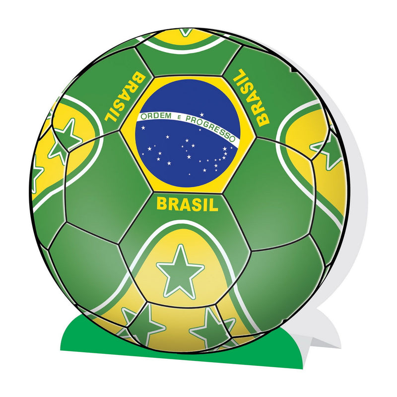 3-D Centerpiece - Brasil – 9¼" – (1/Pkg) by Beistle for Soccer