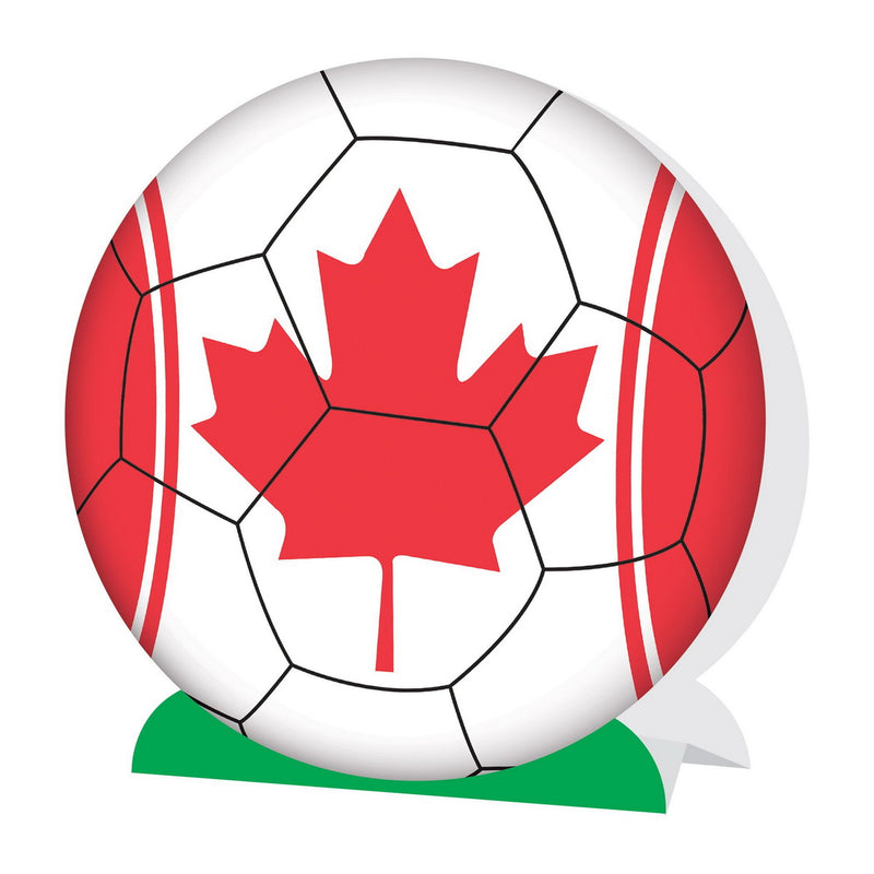 3-D Centerpiece - Canada – 9¼" – (1/Pkg) by Beistle for Soccer