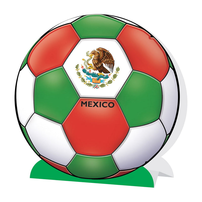3-D Centerpiece - Mexico – 9¼" – (1/Pkg) by Beistle for Soccer