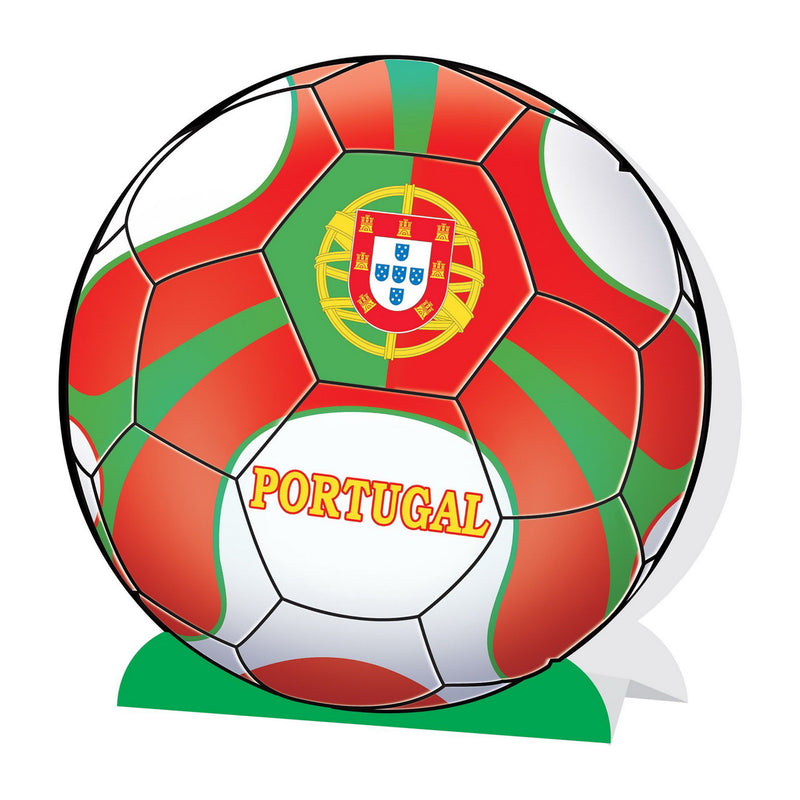 3-D Centerpiece - Portugal – 9¼" – (1/Pkg) by Beistle for Soccer