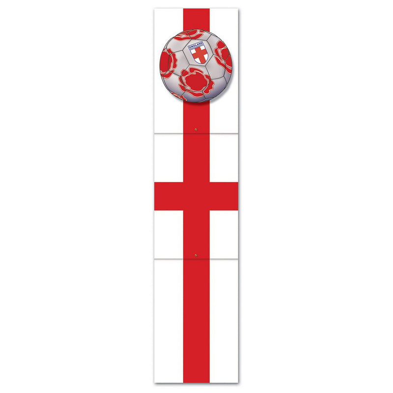 Jointed Pull-Down Cutout - England – 5' – (1/Pkg) by Beistle for Soccer Printed One Side