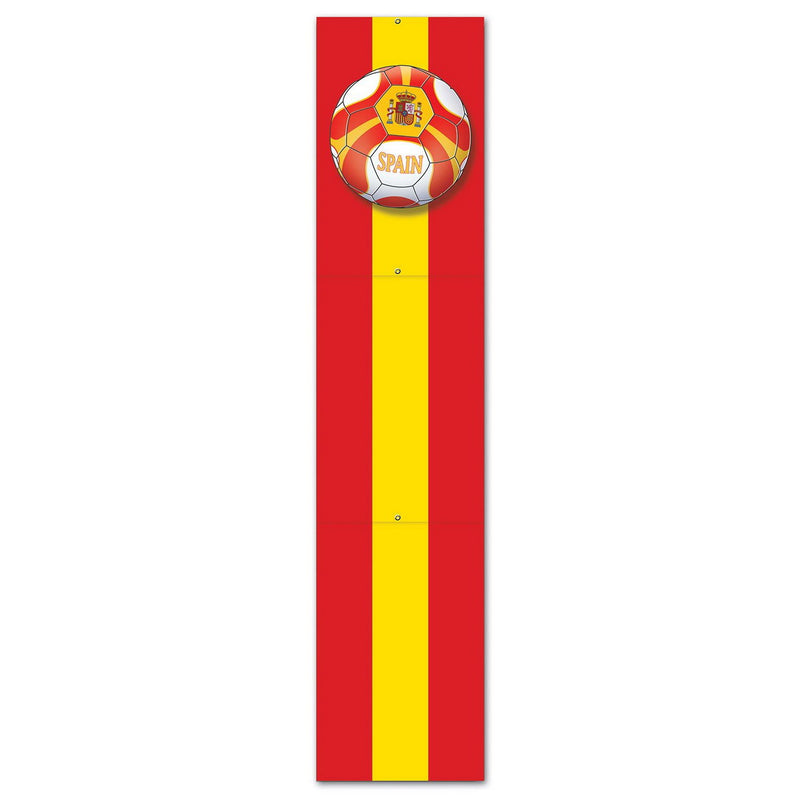 Jointed Pull-Down Cutout - Spain – 5' – (1/Pkg) by Beistle for Soccer Printed One Side