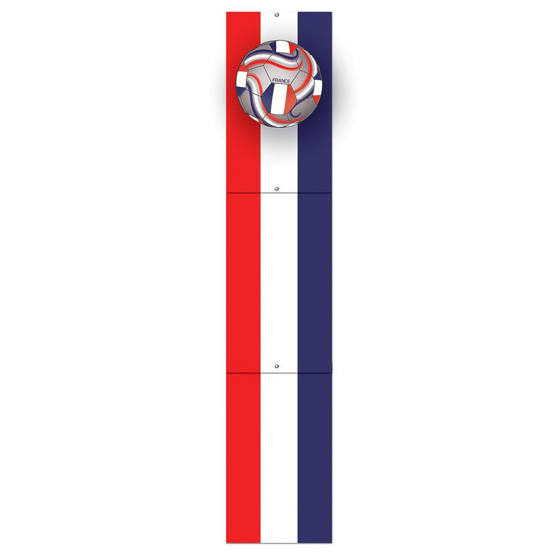 Jointed Pull-Down Cutout - France – 5' – (1/Pkg) by Beistle for Soccer Printed One Side