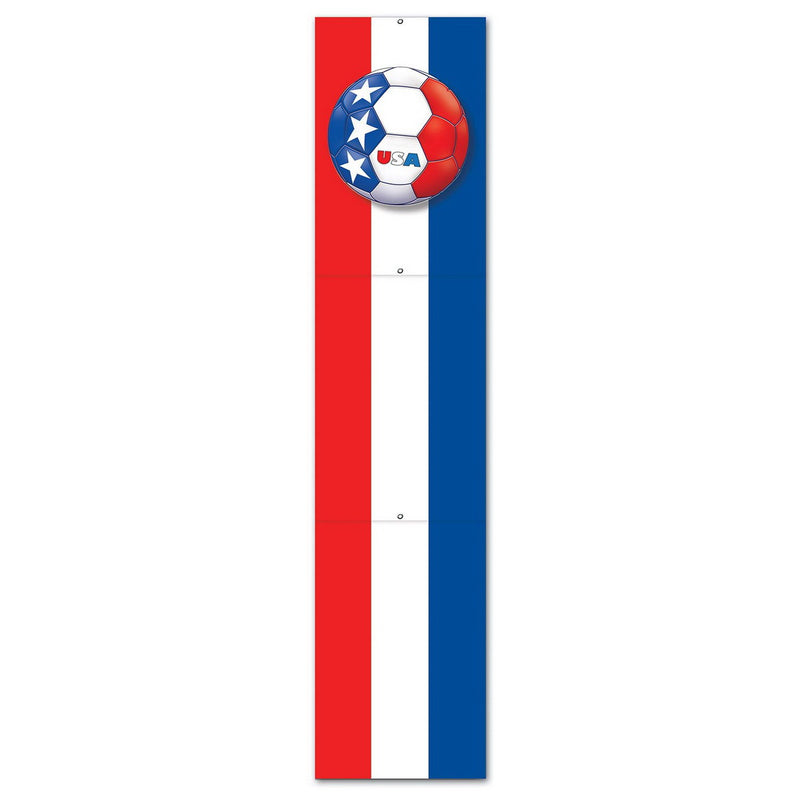 Jointed Pull-Down Cutout - United States – 5' – (1/Pkg) by Beistle for Soccer Printed One Side