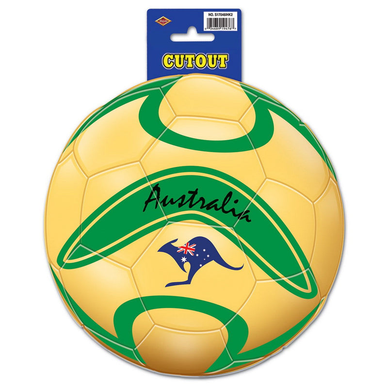 Cutout - Australia – 10" – (1/Card) by Beistle for Soccer Printed