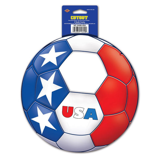 Cutout - United States – 10" – (1/Card) by Beistle for Soccer Printed