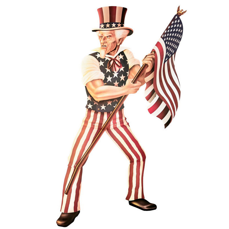 Jointed Uncle Sam – 5' 6" – (1/Pkg) by Beistle for Patriotic Printed One Side