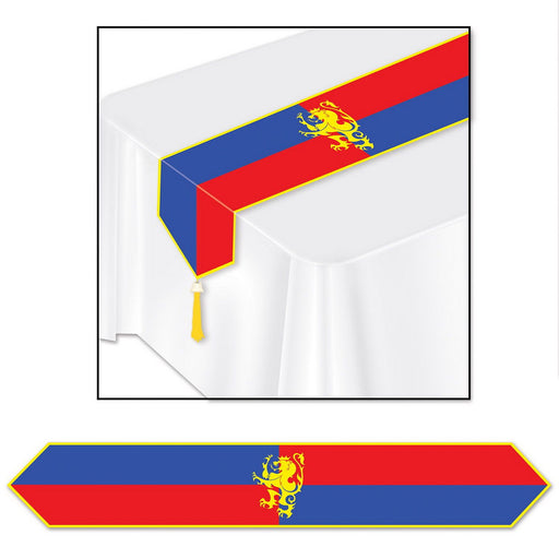 Printed Medieval Table Runner – 11" x 6' – (1/Pkg) by Beistle Table Runners - Printed
