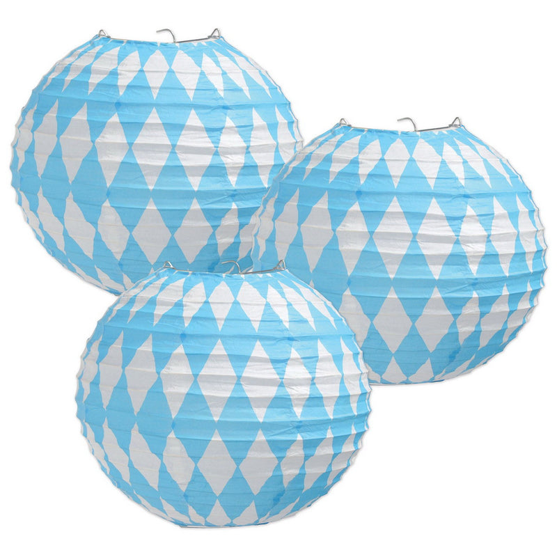 Oktoberfest Paper Lanterns – 9½" – (3/Pkg) by Beistle
