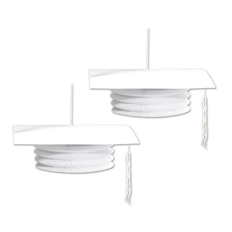 Grad Cap Paper Lanterns – 9" – (2/Pkg) by Beistle for Graduation